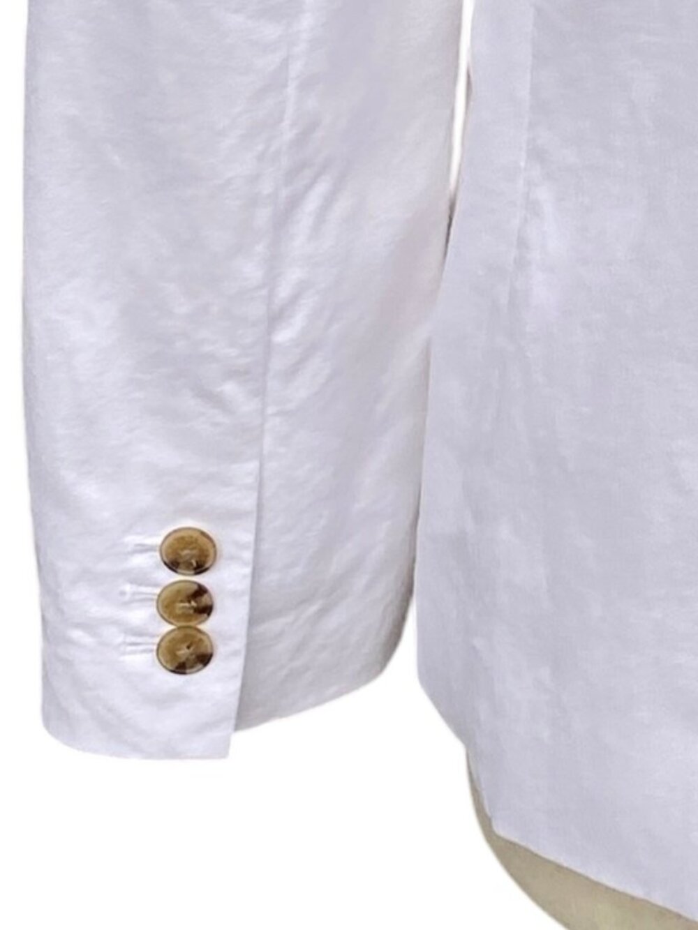 J Crew Factory Linen Cotton Schoolboy Blazer White One Button Coastal Capsule-10 - Picture 7 of 10